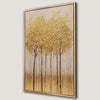 Golden Foliage Trees Canvas Print Autumn Wall Art