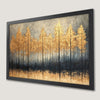 Golden Forest Art Poster - Abstract Nature Wall Decor