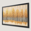 Golden Forest Art Poster with Gold Trees - Nature Wall Decor