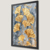 Golden Ginkgo Leaves Art Poster - Botanical Elegance for Your Walls