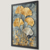 Golden Ginkgo Leaves Art Poster - Botanical Wall Decor
