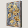 Golden Ginkgo Leaves Botanical Canvas Print