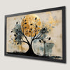 Golden Moon over Black Tree Art Poster for Wall Decor