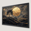 Golden Moonlit Landscape Art Poster - Gothic Wall Decor