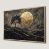Golden Moonlit Landscape Canvas Print Gothic Art
