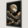 Golden Moonrise Sky Art Poster - Celestial Wall Decor