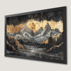 Golden Night Sky Mountain Landscape Art Poster for Home