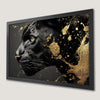Golden Panther Art Poster - Elegant Wildlife Decor