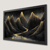 Golden Peaks Mountain Art Poster - Enhance Your Space