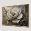 Golden Peony Blossom Luxury Canvas Print Art