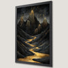 Golden River at Black Mountain Art Poster - Luxury Wall Decor