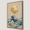 Golden Sun Over Ocean Waves Canvas Print Seascape