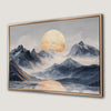Golden Sun Over Snowy Mountains Canvas Print Large Art