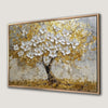Golden Tree of Life Abstract Nature Painting Canvas Print