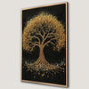 Golden Tree of Life Canvas Print Luxury Abstract Art