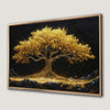 Golden Tree of Life Canvas Print Mystical Artwork
