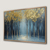 Golden Trees Abstract Forest Canvas Print Wall Art