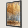 Golden Trees Art Poster - Abstract Forest Wall Decor