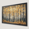 Golden Trees in Gothic Autumn Forest Art Poster