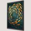 Goldfish Swirl Art Poster: Asian-Inspired Wall Decor