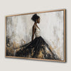 Gorgeous Black Woman Canvas Print Fashion Decor
