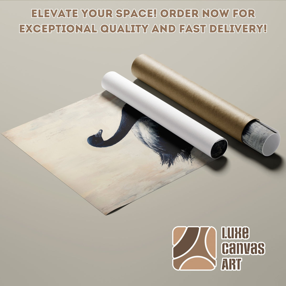 Abstract art poster roll in neutral tones. Elevate your space with this stunning poster! Order now for fast delivery.
