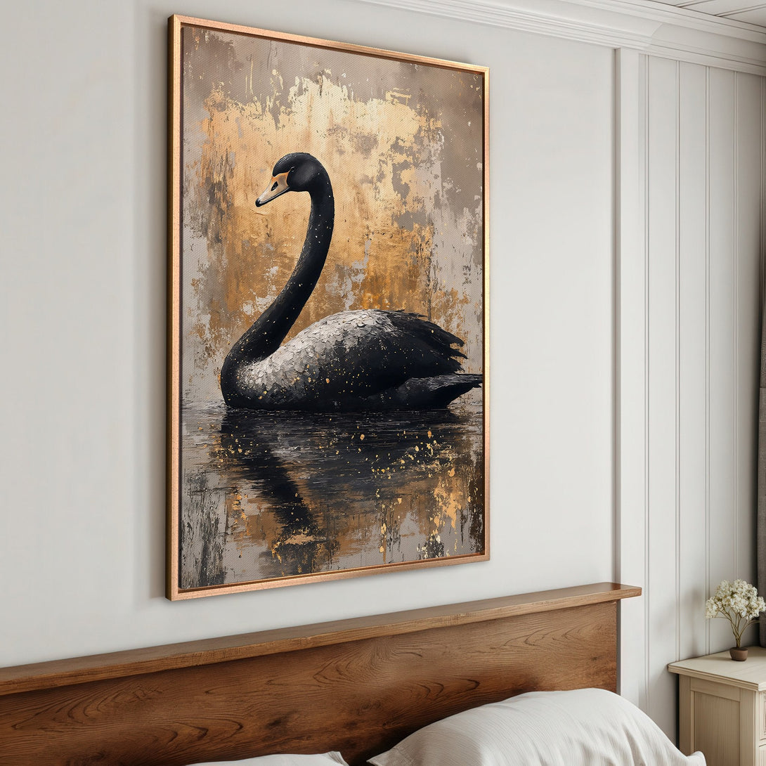 Framed Wall Art featuring a majestic hawk in a warm, earthy palette. Enhance your living space with this stunning canvas print.