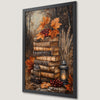 Gothic Books and Lanterns Art Poster - Autumnal Decor