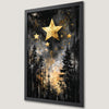 Gothic Forest Starry Night Art Poster - Celestial Wall Decor