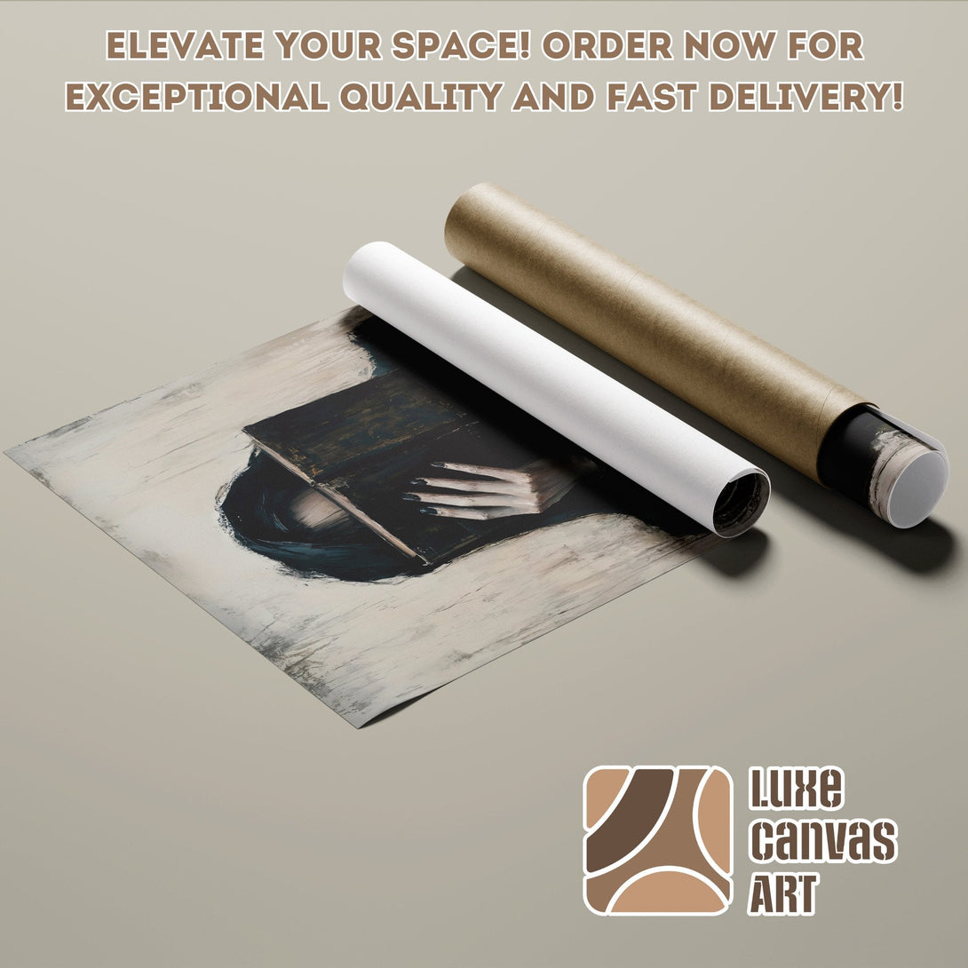Abstract art Poster Roll, neutral palette, perfect for modern decor. Order now!