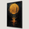 Gothic Moonlit Forest Canvas Print for Halloween Decor