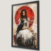 Gothic Queen and Raven Art Poster - Dark Elegance for Your Walls