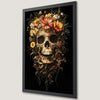 Gothic Skull Floral Art Poster | Dark Academia Wall Decor