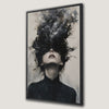 Gothic Woman Canvas Print Art with Dark Human Elements