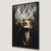 Gothic Woman Face Surreal Canvas Print Wall Art