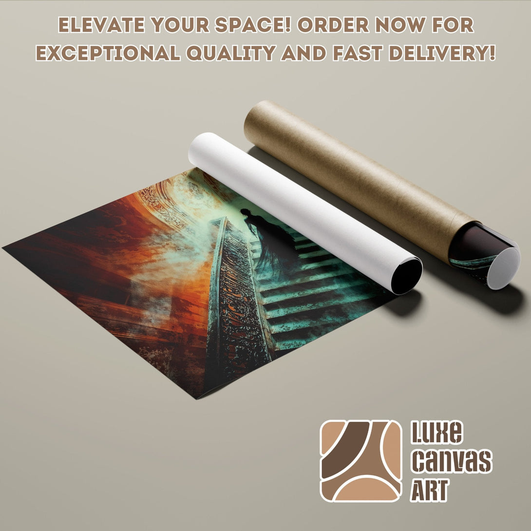 Poster Roll featuring a gothic art print with a warm color palette. Elevate your space!