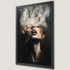 Gothic Woman Portrait Art Poster - Surreal Wall Decor