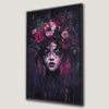 Gothic Woman with Creepy Eyes Canvas Print Dark Art