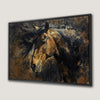 Graceful Brown Head Horse Canvas Print Rustic Decor