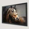 Graceful Horse Portrait Art Poster - Equestrian Wall Decor