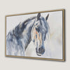 Graceful Horse Watercolor Canvas Print for Rustic Decor