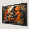 Grand Piano Expressionism Art Poster - Music Room Decor