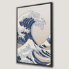 Great Wave Japanese Art Canvas Print with Framed Poster