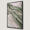 Green and Pink Abstract Canvas Print Minimalist Decor