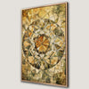Green Beige Orange Mandala Canvas Print Geometric Art