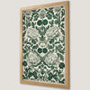 Green Botanical Elegance Art Poster - William Morris Inspired Decor