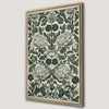 Green Botanical Elegance Floral Canvas Print Art