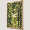 Green Landscape Art Poster - Peaceful Forest Trail Decor