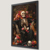 Grim Reaper on Red Throne Art Poster - Gothic Wall Decor