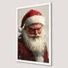 Grumpy Santa Art Poster for Christmas Cheer